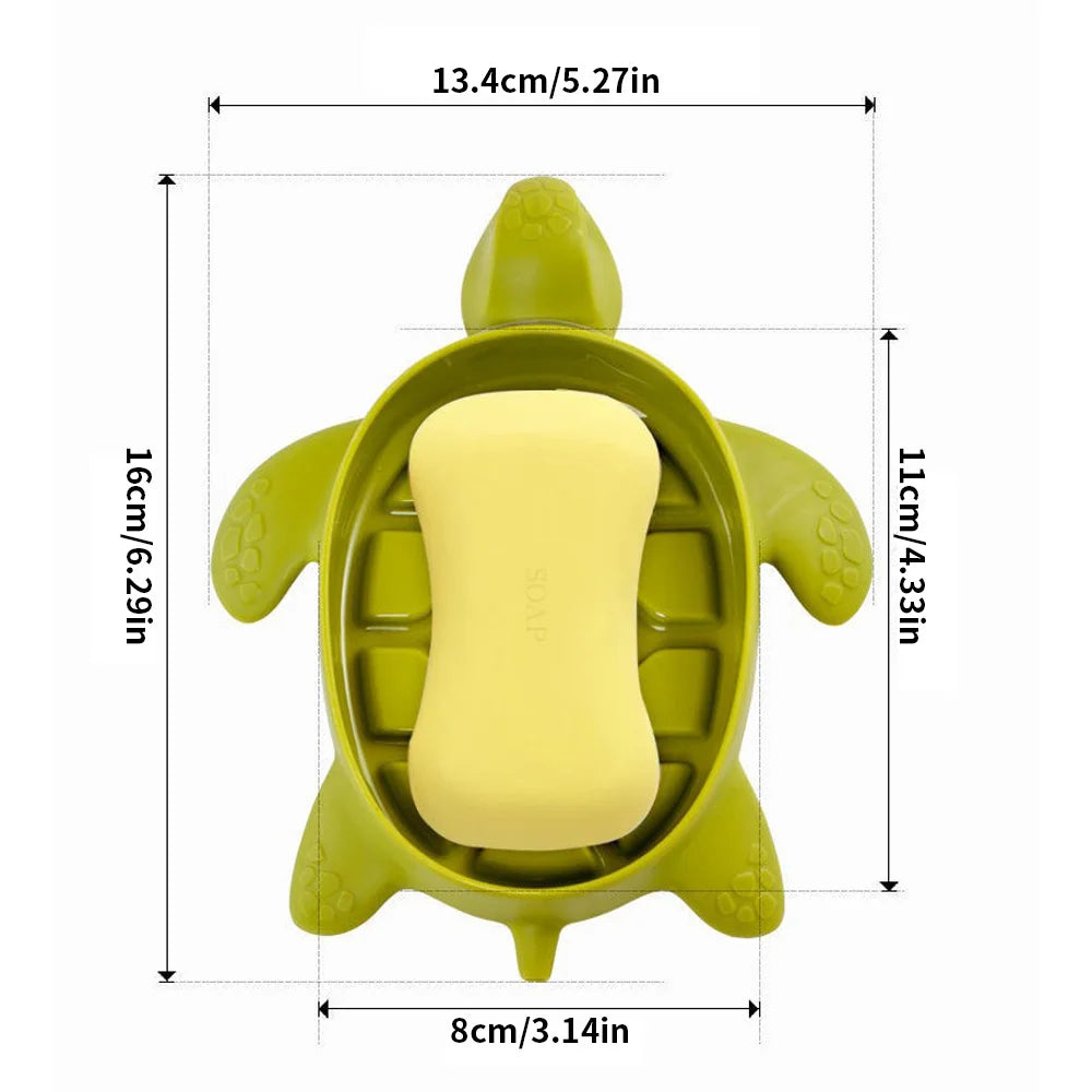 Turtle Soap Box – Creative Bathroom Soap Holder Rack 1/2/3PCS Storage