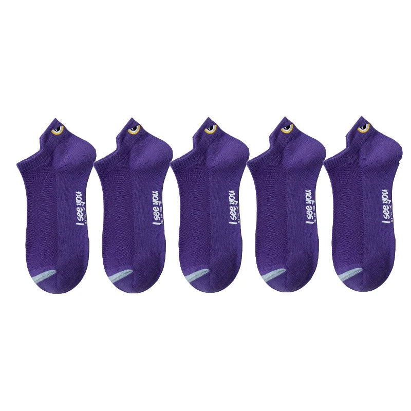 Ankle Socks Men Women Breathable Low Cut Casual Summer 5 - 10 Pairs