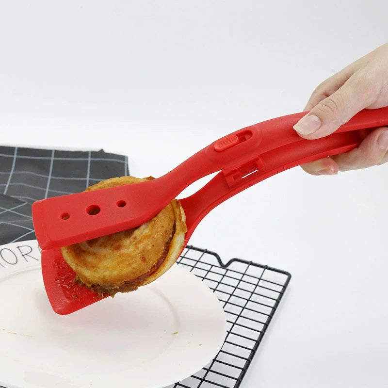Silicone Kitchen Tongs UK Non-Stick Cooking Turner & BBQ Tool