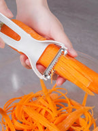 Manual Vegetable Grater & Julienne Peeler – Stainless Steel Cutter Tool