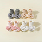 Baby Girl Bow Ankle Socks Soft Cotton Anti-Slip Toddler Socks