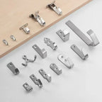 Mini Stainless Steel J Hooks Wall-Mounted Storage Hooks Set