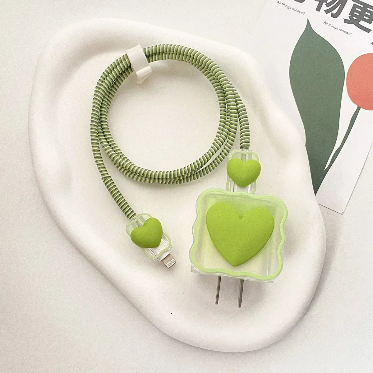 3D Love Heart Charger Protector for iPhone 18W/20W