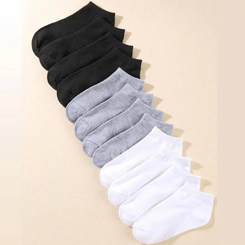 Men's Breathable Deodorant Low Cut Ankle Socks Sweat Wicking