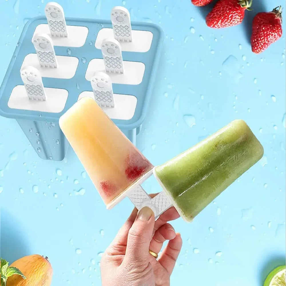 BPA Free Silicone Popsicle Mold – Reusable Easy Release Ice Pop Maker
