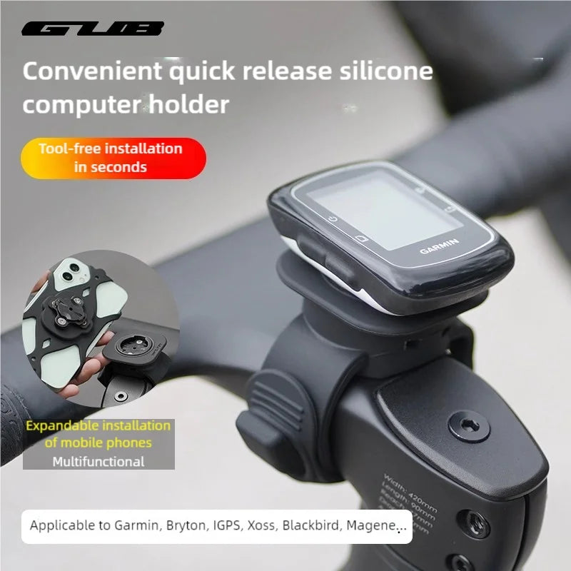 Silicone Bike Computer Mount GUB 630 GPS Speedometer Holder MTB