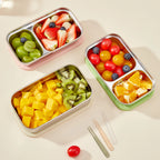 WORTHBUY 304 Stainless Steel Lunch Box Leakproof Stackable Food Container