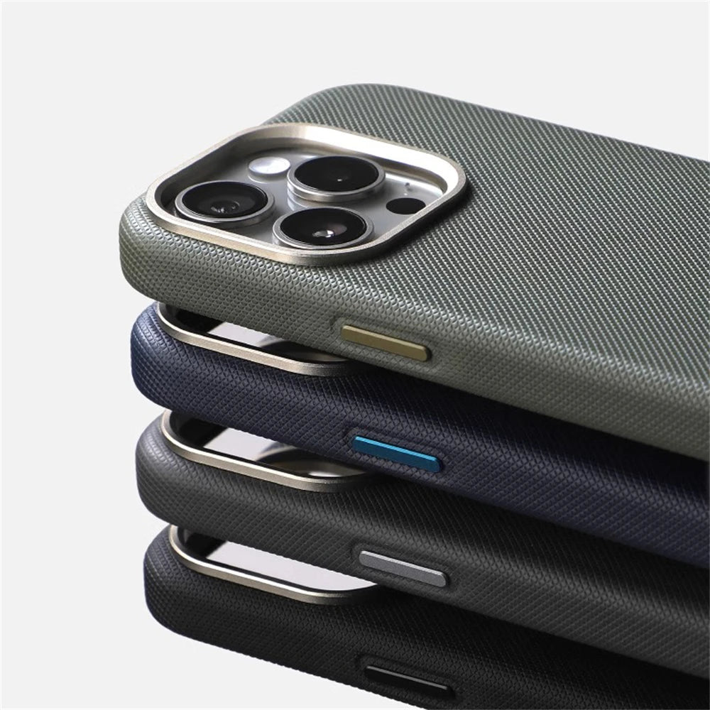 Leather MagSafe Case for iPhone 13 14 15 16 17 Pro Max