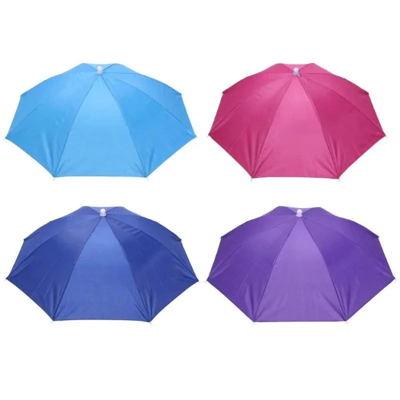 Buy Foldable Umbrella Hat Outdoor Sun & Rain Secondary image