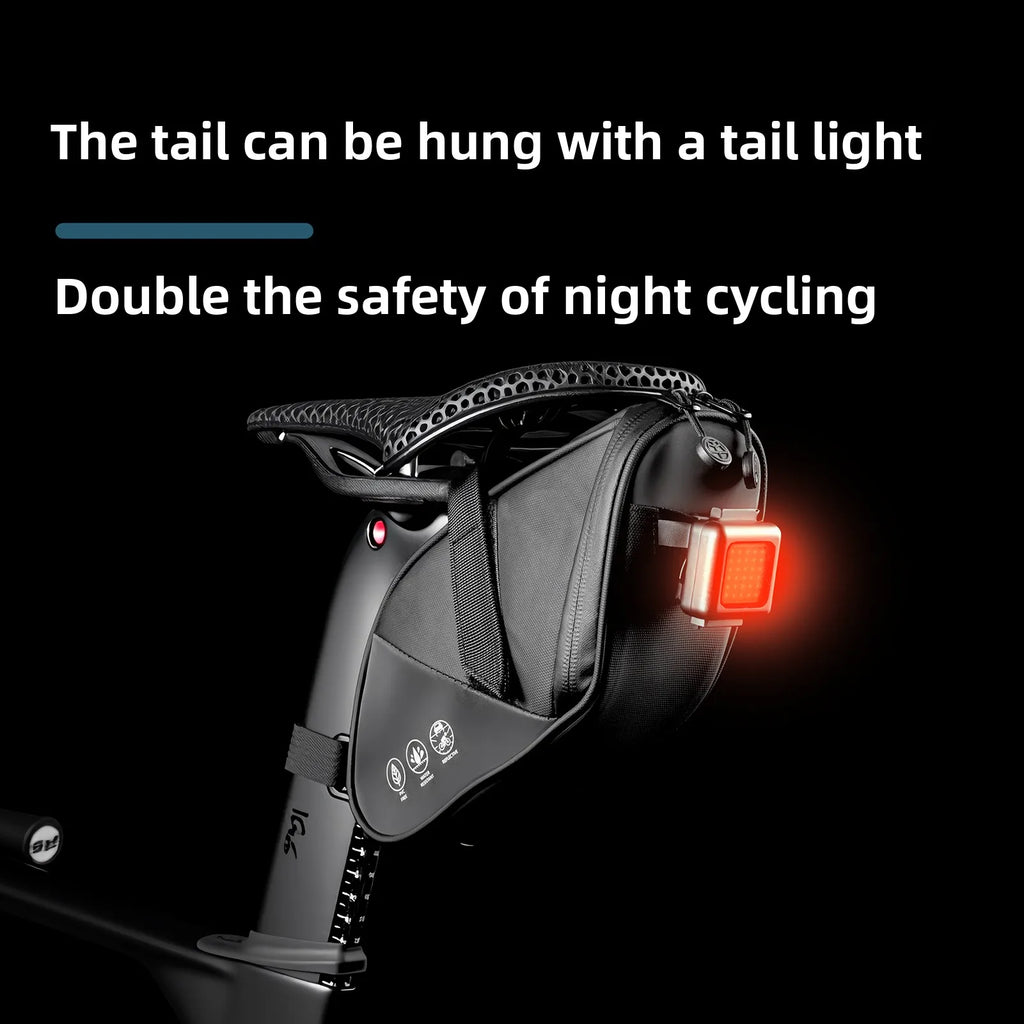 1.5L Waterproof Bicycle Saddle Bag Rear Seat Storage MTB Tool Pouch
