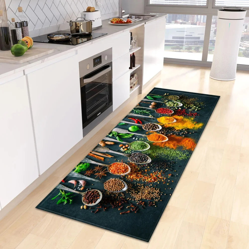 High-End Kitchen Rug Waterproof Non-Slip Washable Entrance Doormat