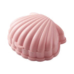 Seashell Soap Box – Double Layer Drain Soap Holder for Bathroom & Travel