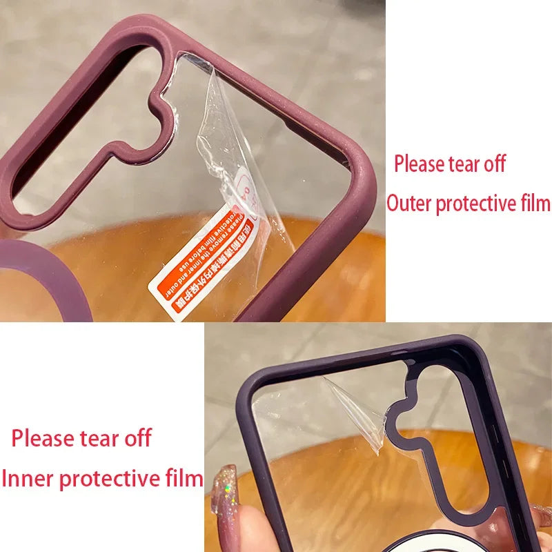 MagSafe Magnetic Clear Case for Samsung Galaxy S22 S23 S24 S25 S26