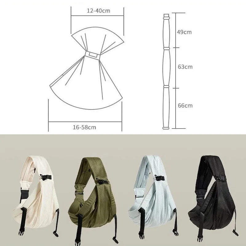 Portable Baby Sling Carrier Newborn Toddler Shoulder Backpack Wrap