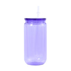 16oz Colorful Plastic Cup with Straw Reusable Drink Tumbler