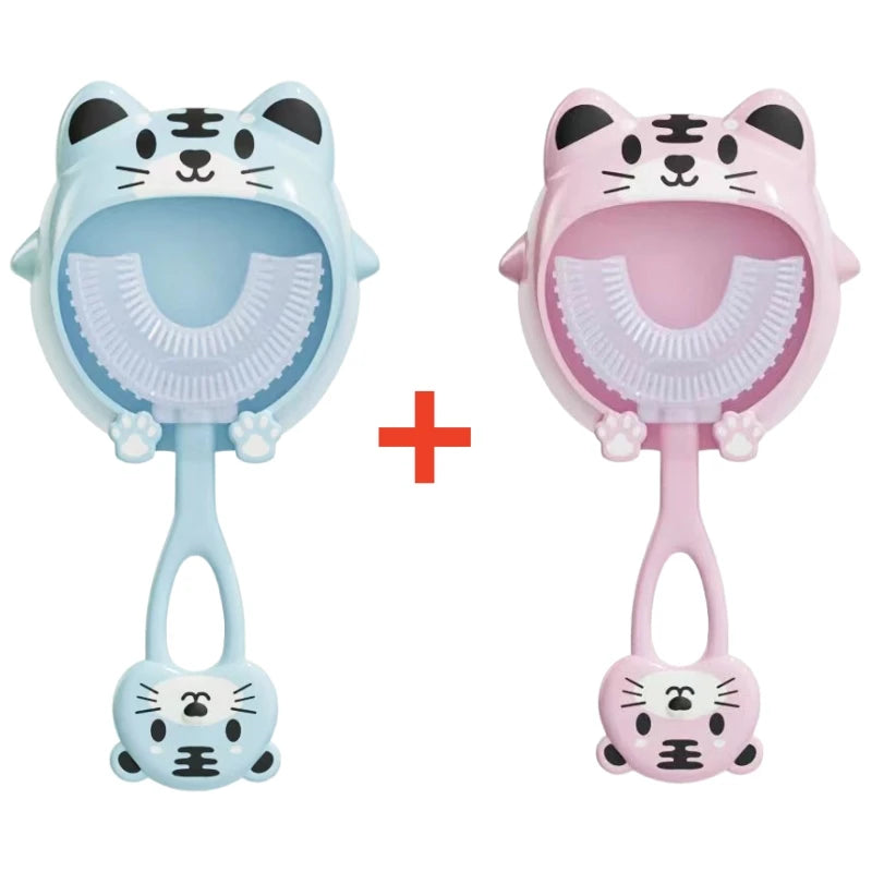 360° U Shape Baby Toothbrush Soft Silicone Kids Teeth Brush