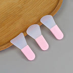 Pink White Silicone Face Mask Brush Set Professional Beauty Tool