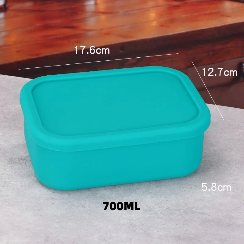 YONG HAO Silicone Bento Box BPA-Free Leakproof Microwave Lunch Container