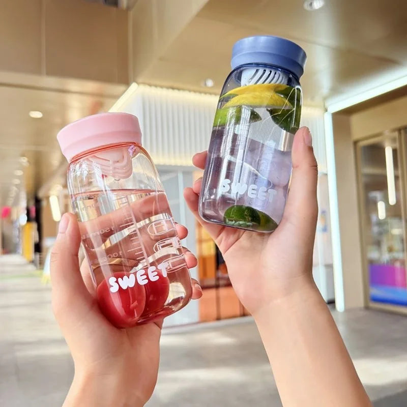 Mini Portable Water Cup Heat Resistant Plastic Drink Bottle