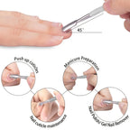 Stainless Steel Manicure Pedicure Tool Set Nail Cuticle Trimmer Kit
