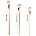 3PCS Stainless Steel Stirring Spoon Set Coffee Tea Dessert Spoons