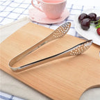Kitchen Food Tongs Stainless Steel – Heat Resistant BBQ & Salad Serving Clip