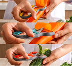 3Pcs Stainless Steel Vegetable Peeler Set – Potato & Fruit Cutter Grater Tool