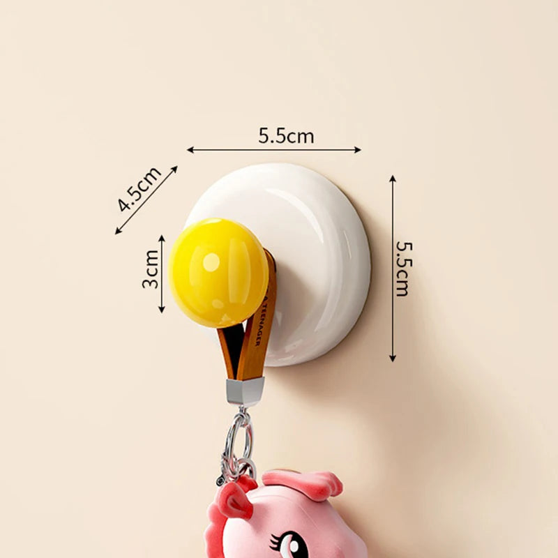 Adhesive Wall Hook Durable No-Drill Coat & Bathroom Storage Hook