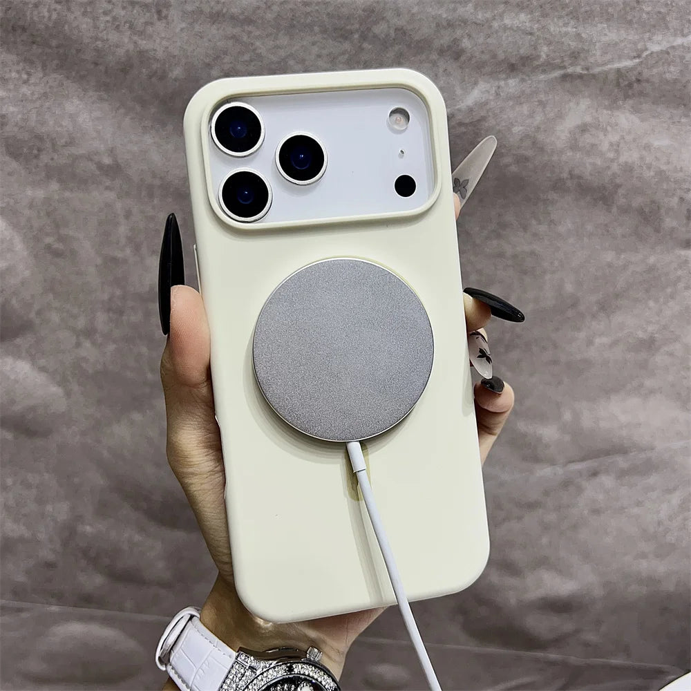 Premium Silicone MagSafe Case for iPhone 11 12 13 14 15 16 17 Pro Max