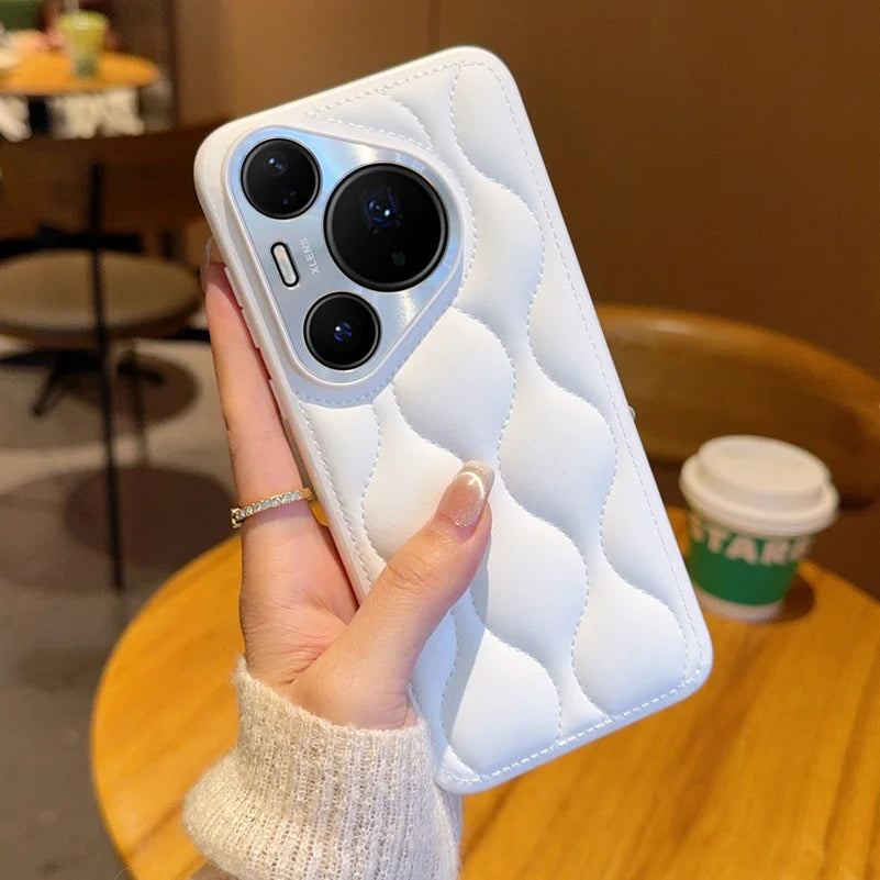 Leather Grain Lens Protection Case for Huawei Pura 80 & Mate 70 60 Pro