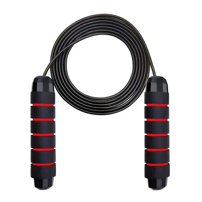 Ball Bearing Speed Jump Rope Foam Handle Tangle-Free Fitness