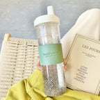 850ml Pearl Milk Tea Cup Cute Large Capacity Straw Water Bottle