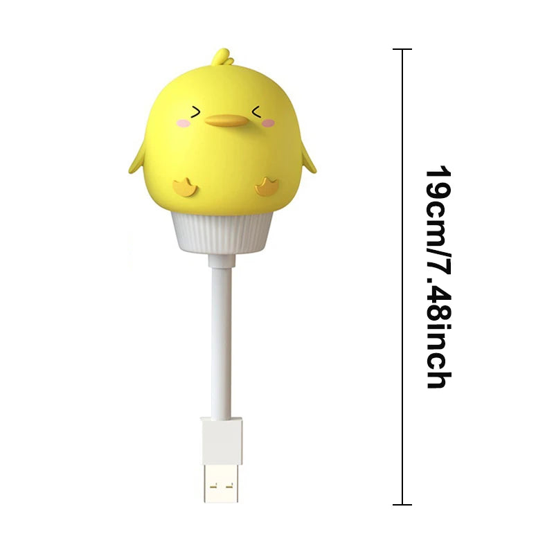Cute Cartoon USB Night Light for Kids Bedroom Décor