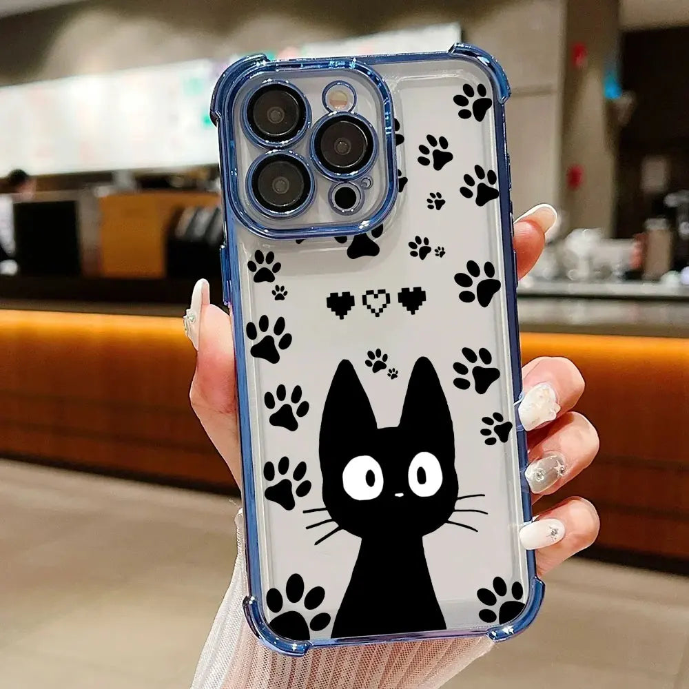 Cute Cartoon Cat Case for Xiaomi 14 15 15T 17T Pro Poco F5 F7 F8 X7