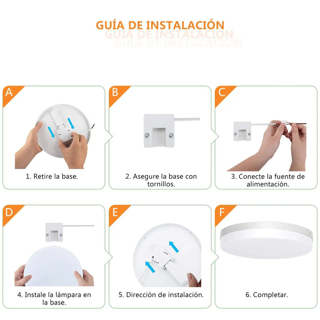 Ultra Thin Waterproof LED Ceiling Lamp Flush Mount Light