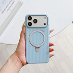 MagSafe Corrugated PC Case for iPhone 17 16 15 14 13 12  Pro Max