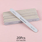 Wooden Nail File Set 100/180 Grit Manicure Pedicure Buffer
