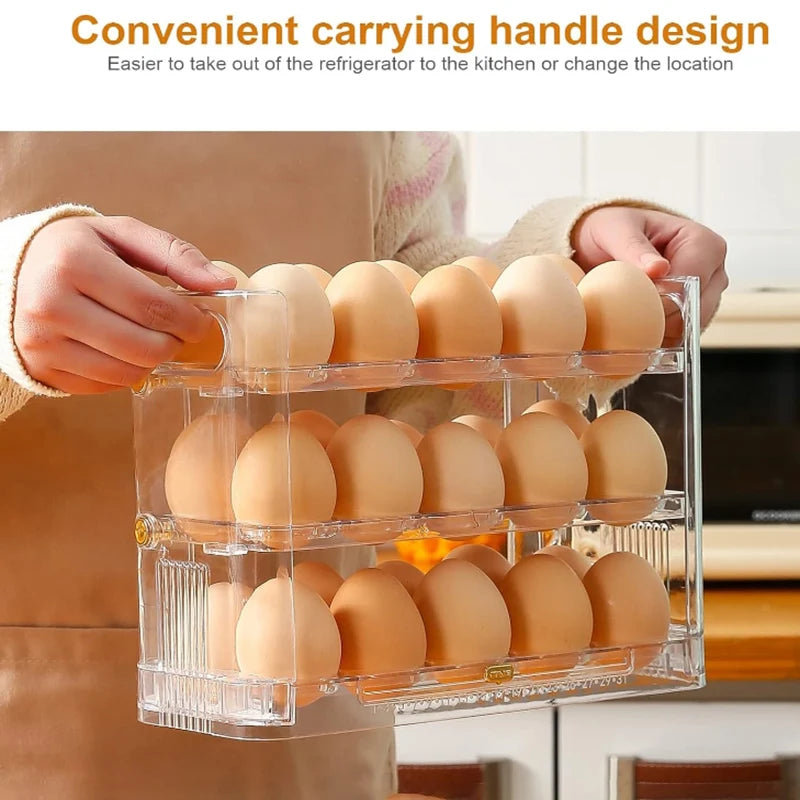 3 Layer Egg Holder Fridge Side Door Organizer Secondary image