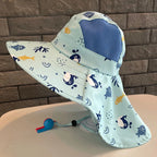 Kids UV Protection Sun Hat Large Brim Fisherman Cap