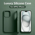 Luxury Liquid Silicone Shockproof Case for iPhone 11-16 Pro Max