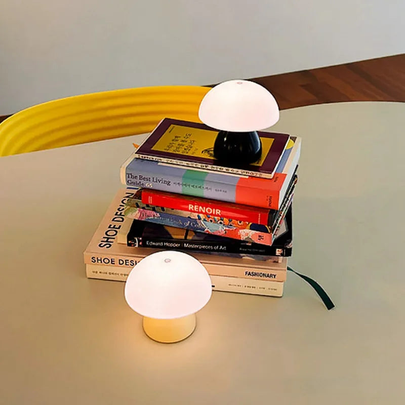 Mushroom LED Table Lamp Touch Dimming Night Light