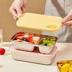 WORTHBUY 304 Stainless Steel Lunch Box Leakproof Stackable Food Container