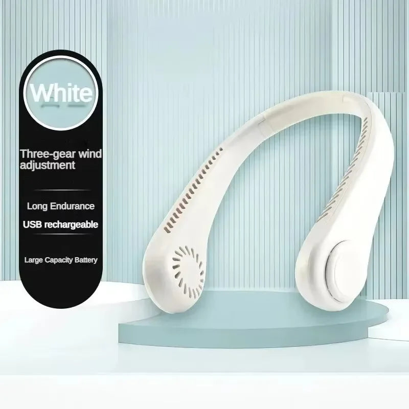 Hands-Free Neck Fan UK USB Rechargeable Bladeless Cooling Fan