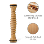 Wooden Foot Roller Massager for Plantar Fasciitis & Stress Relief