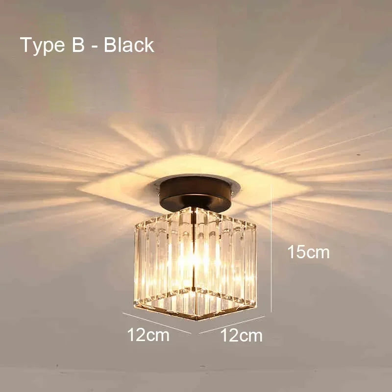 Nordic LED Acrylic Ceiling Lamp 3 Color Home Light
