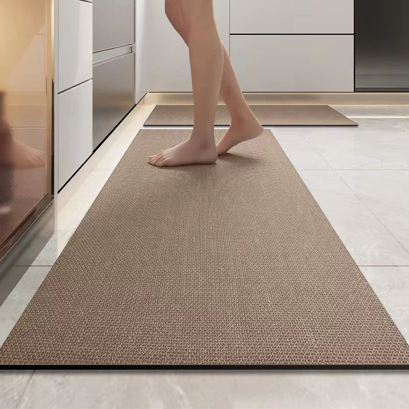 Simple Diatomite Kitchen Mat Long Absorbent Non-Slip Floor Rug