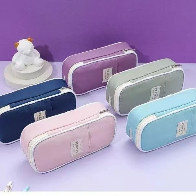 Multi-Layer Pencil Case Large Capacity Macaron Stationery Box