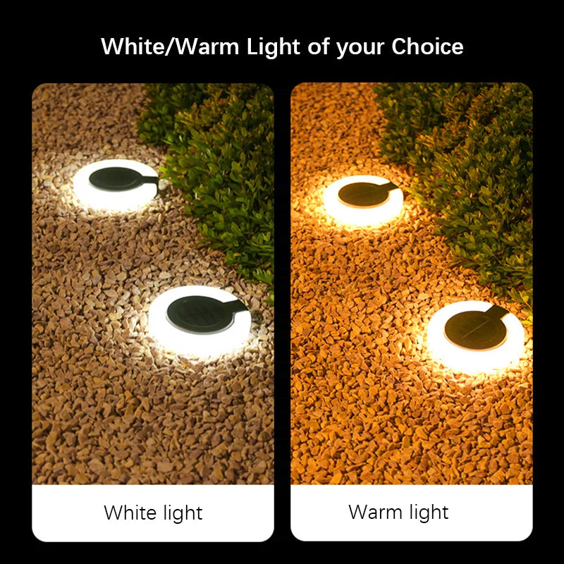 Solar Outdoor LED Lights Warm White Garden Lamp