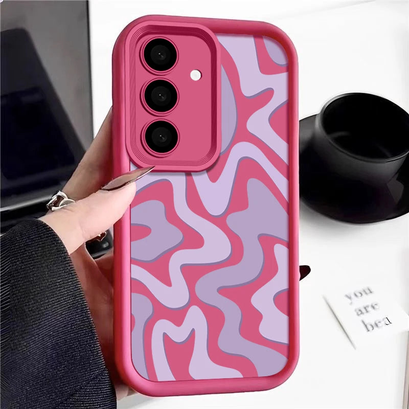 Striped Pattern Case for Samsung Galaxy S22 S23 S24 S25 S26 & A Series