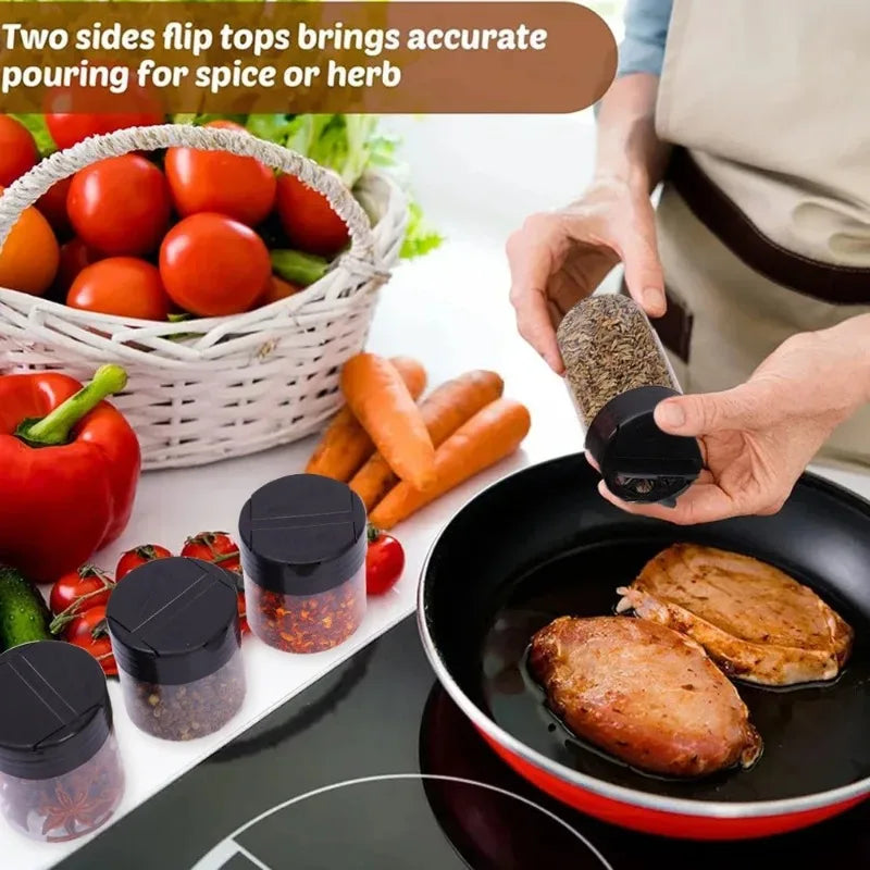 Plastic Spice Jars with Shaker Lids